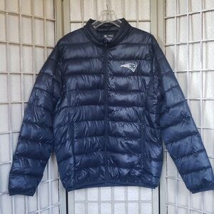 Fanatics NFL pro line Patriots lightweight puff mens jacket size XL